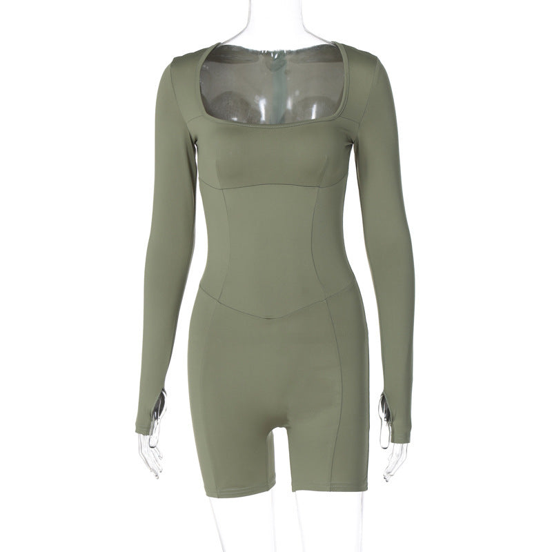 Damen Sportliche Langarm-Jumpsuit Drune