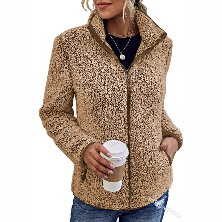 Damen Fleecejacke mit hohem Kragen und weichem Touch Drune