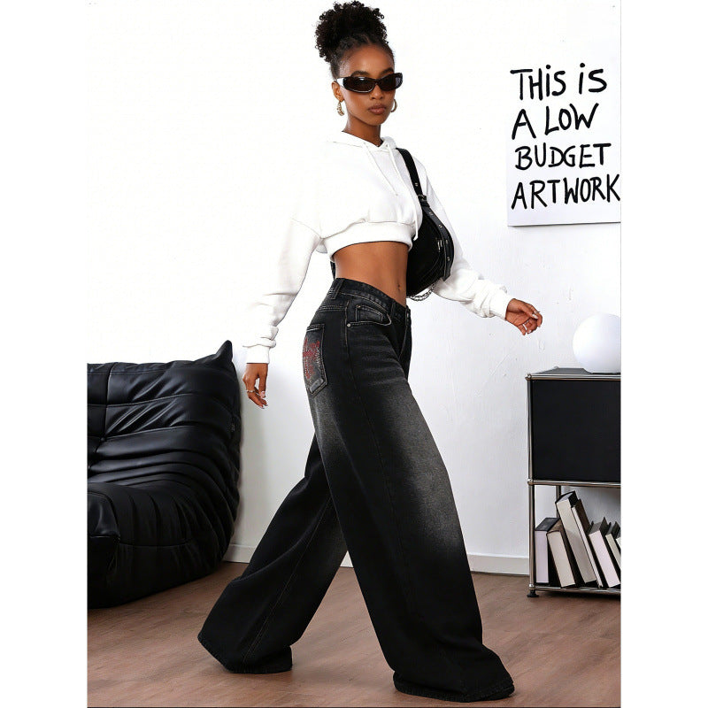 Damen Weite Jeans im Urbanen Stil mit Exklusivem Design Drune