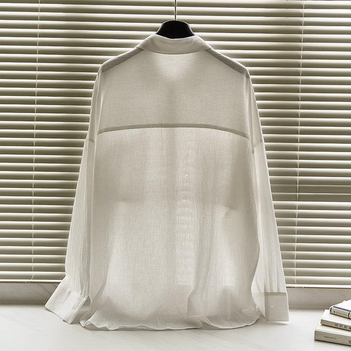 Damen lässige Hemdbluse mit praktischen Brusttaschen Drune