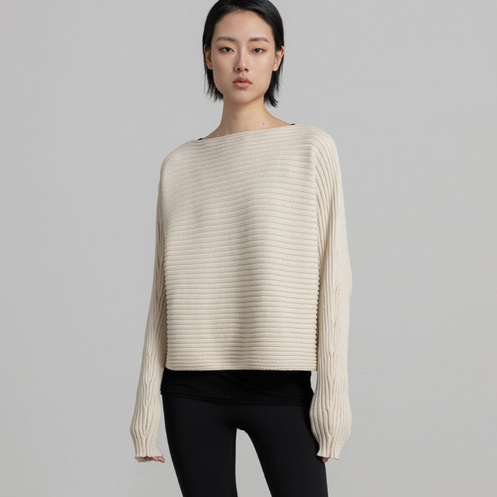 Damen gemütlicher und stylischer Strickpullover Drune