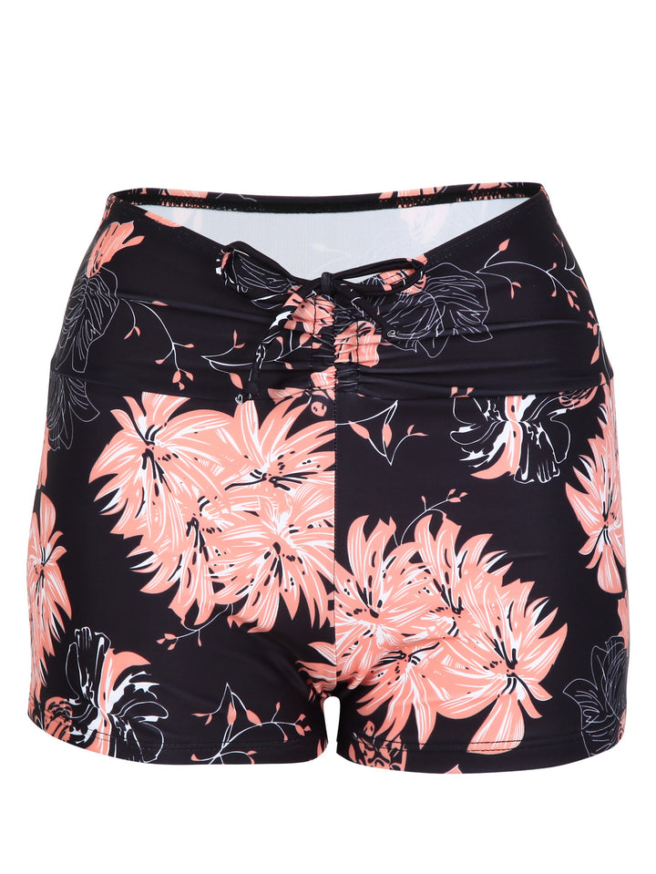 Damen Bikini-Höschen mit hohem Bund und raffinierten Rüschendetails Drune