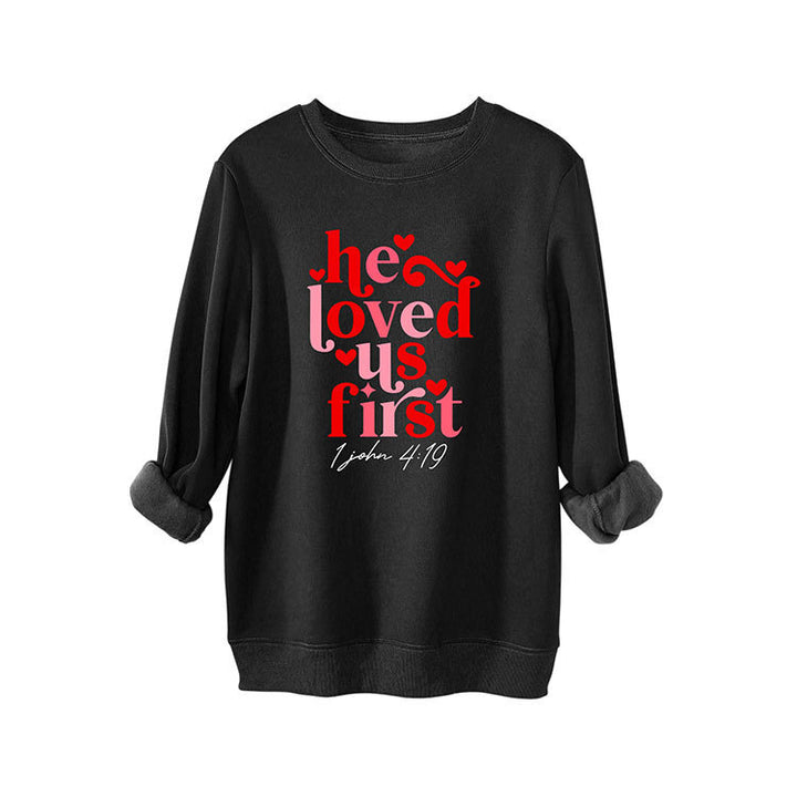 Damen Sweatshirt mit freundlichem Spruch und lässigem Schnitt Drune