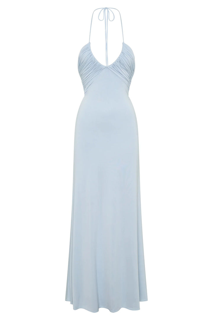 Damen Maxikleid mit raffinierter Drapierung Drune