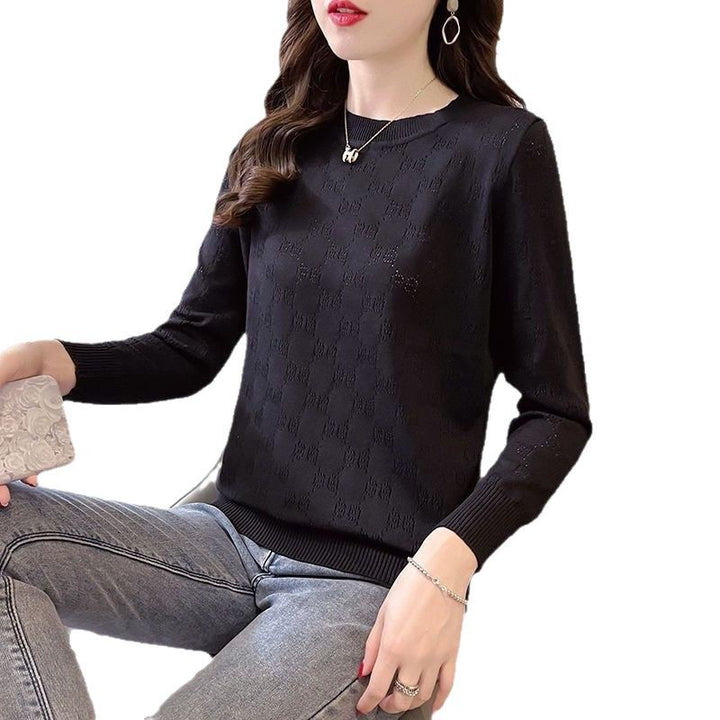 Damen Strickpullover mit eleganter Lochmusterstruktur Drune