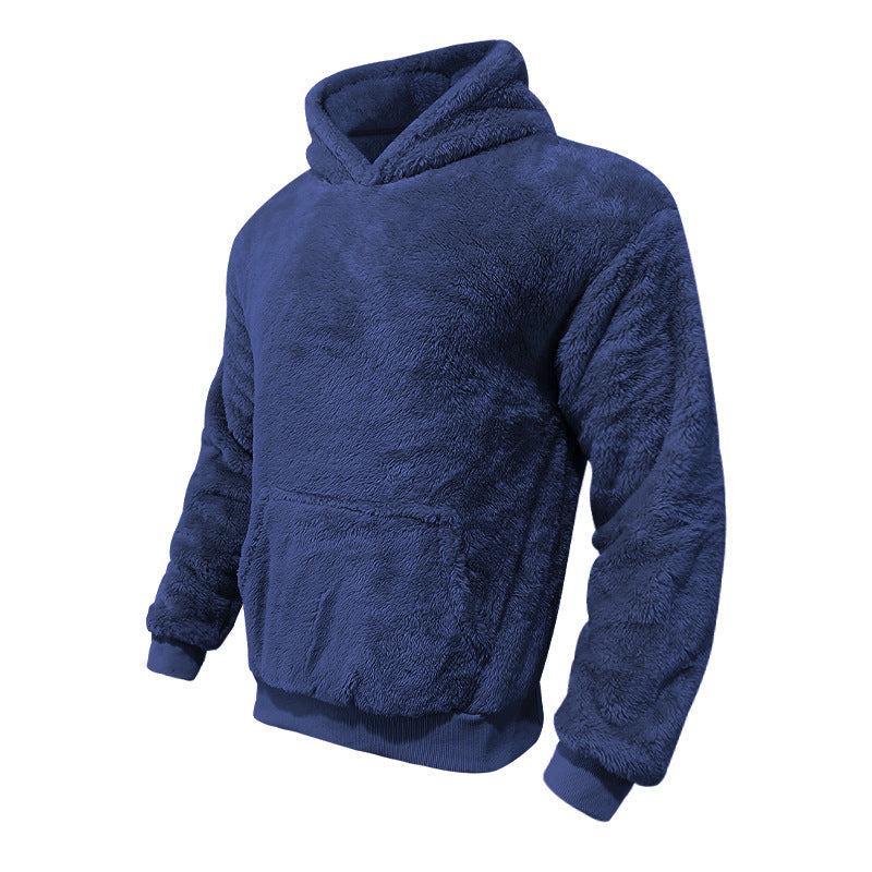Herren kuscheliger Fleece-Hoodie Drune