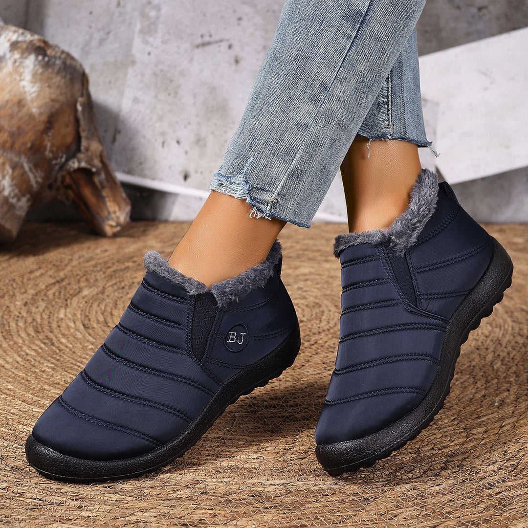 Damen Bequeme und warme Slipper mit kuscheligem Innenfutter Drune
