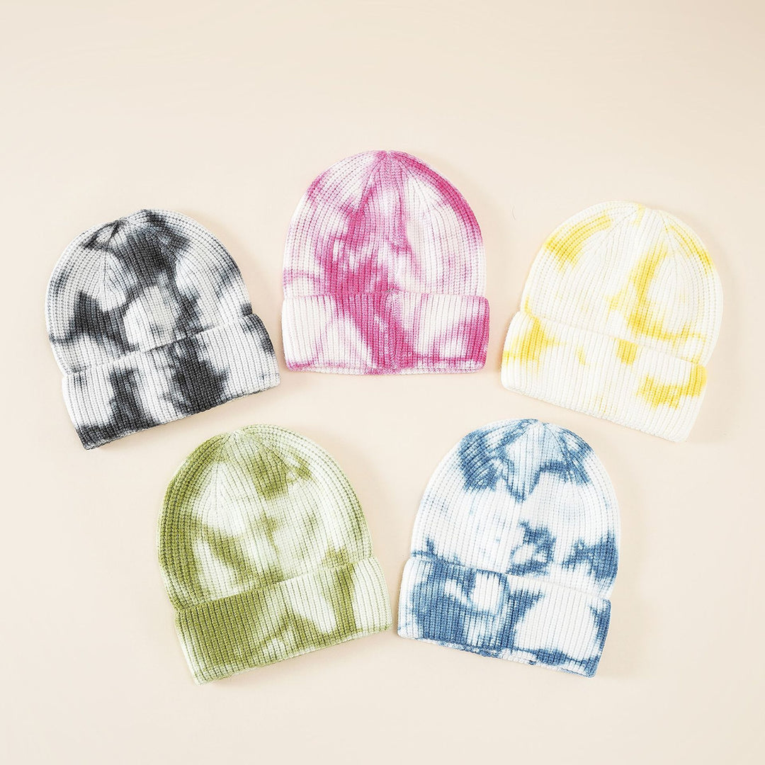 Damen Beanie-Mütze mit modernem Batikdesign und komfortabler Passform Drune