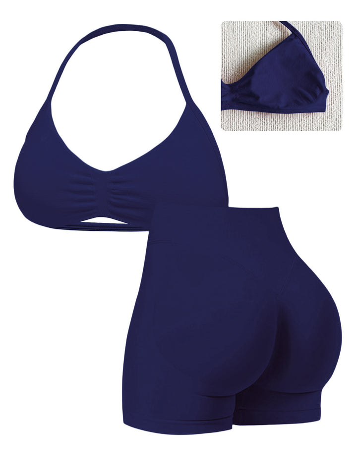 Damen Sportlicher Bikini mit gepolstertem Oberteil und hoher Taille Drune