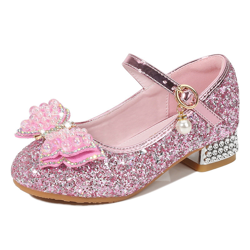 Mädchen Ballerina Schuhe mit Glitzer und schimmernden Applikationen Drune