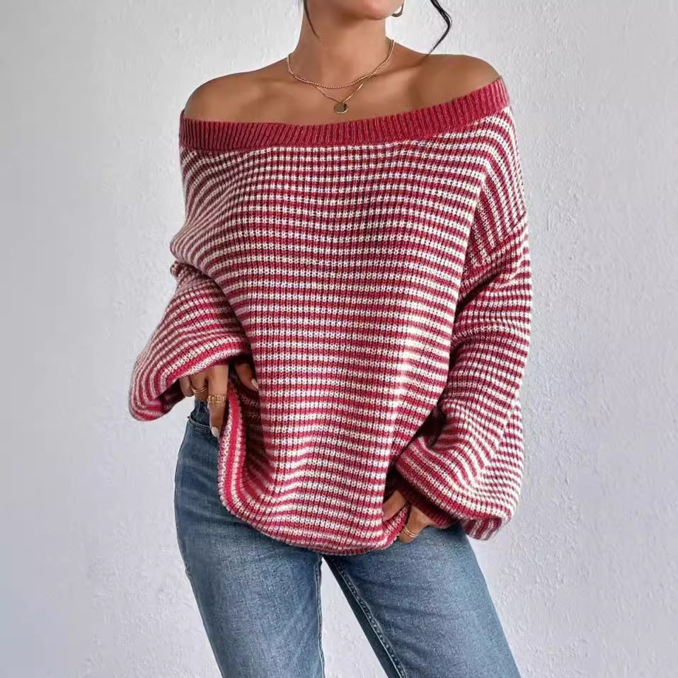 Damen Oversized Strickpullover Drune