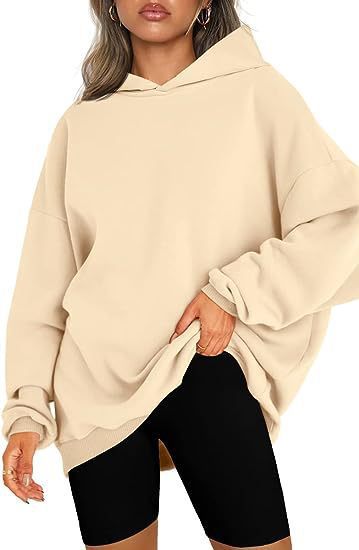 Damen Oversized Kapuzenpullover Drune