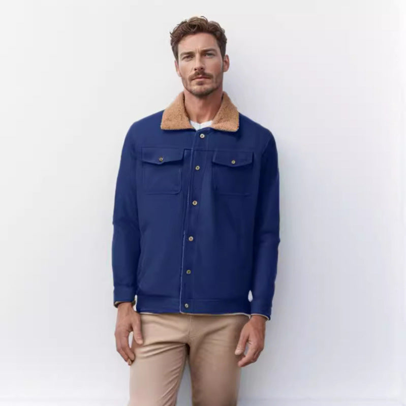 Herren vielseitige Freizeitjacke mit weichem Kragen Drune