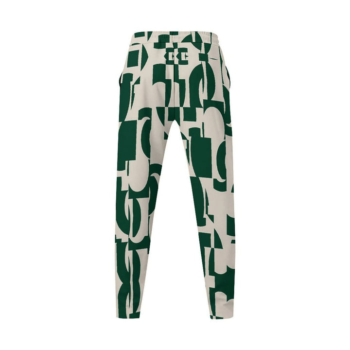 Damen lässige Chino-Hose mit modernen geometrischen Mustern Drune