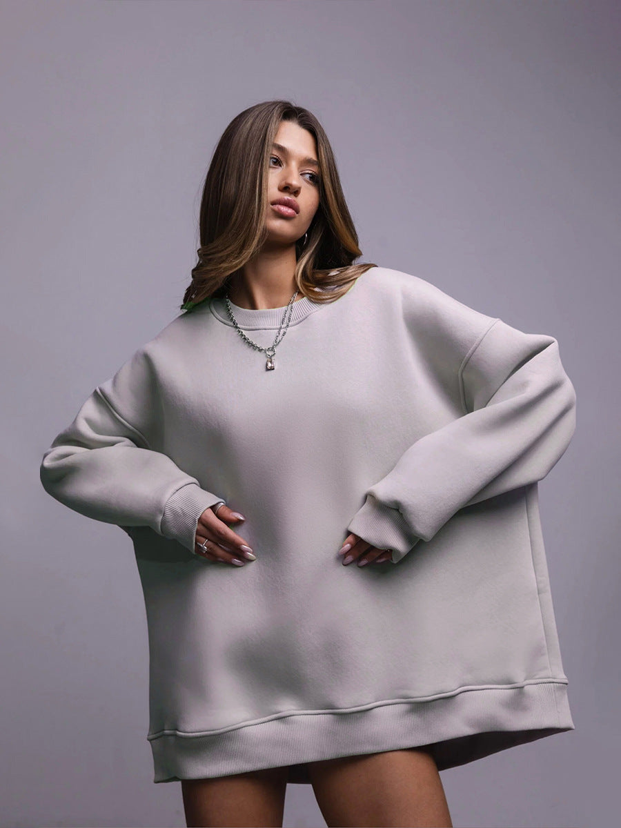 Damen Oversized Sweatshirt mit hohem Komfort und trendy Schnitt Drune