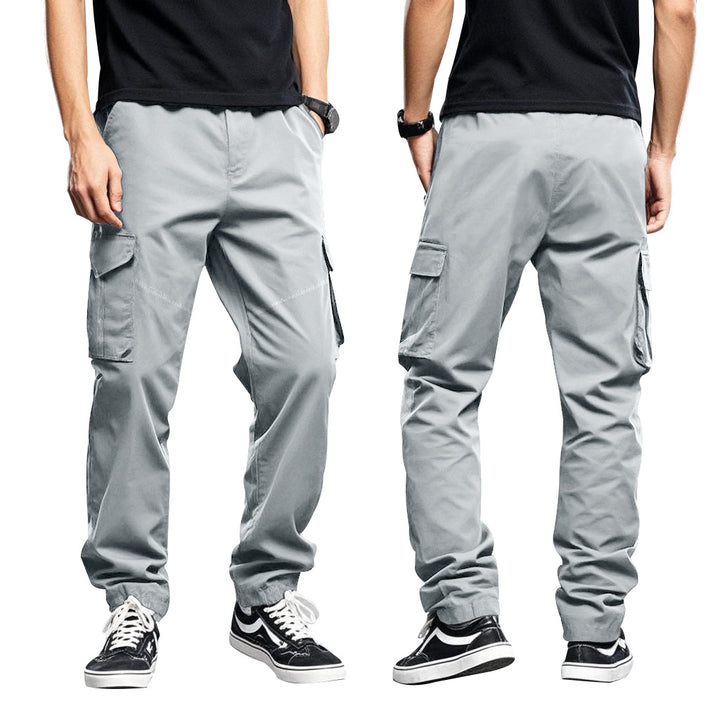 Herren nan Utility-Cargohose mit großen aufgesetzten Klappentaschen und schmal zulaufender Silhouette Drune