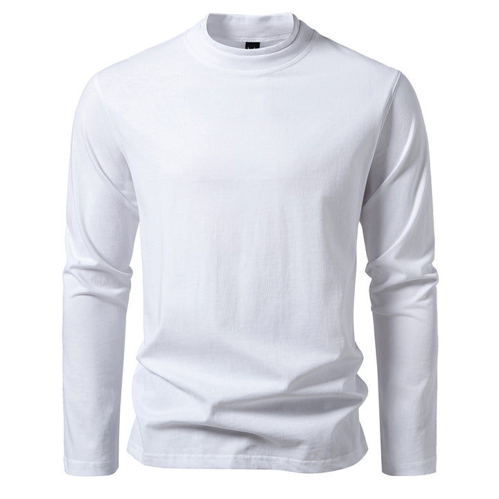 Herren langärmliges T-Shirt aus angenehmem Baumwollmix mit Rundhalsausschnitt Drune