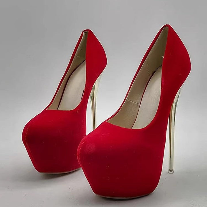 Damen elegante Stiletto-Pumps mit goldenen Akzenten Drune