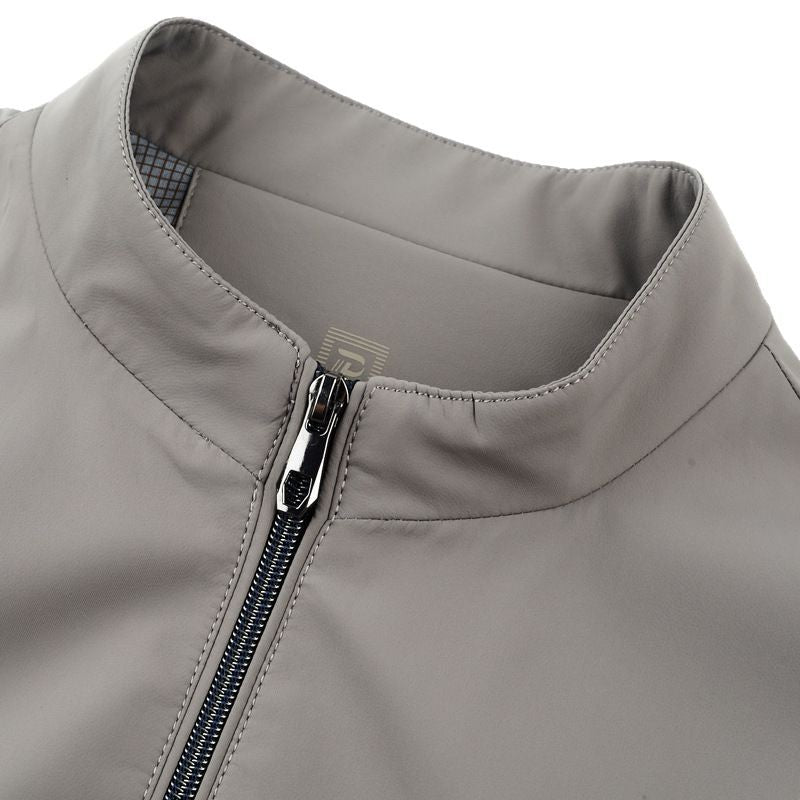 Herren sportliche Übergangsjacke mit modernem Stehkragen und atmungsaktiven Eigenschaften Drune