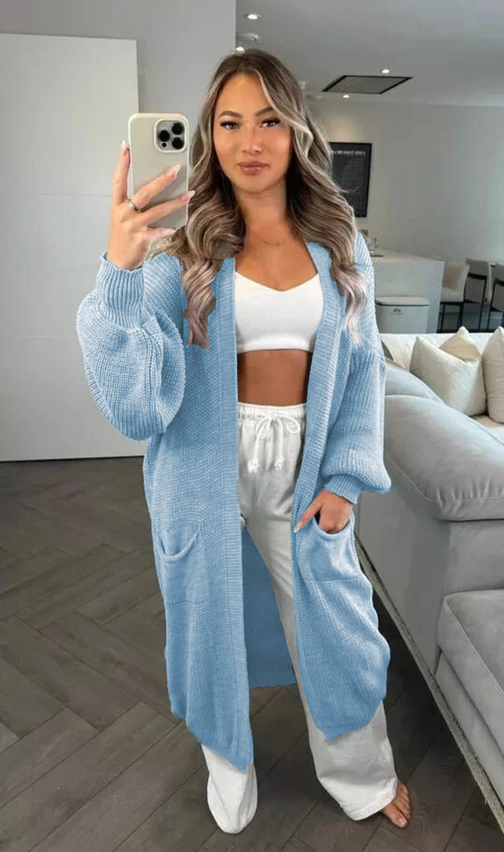 Damen Grobstrickcardigan im lässigen Oversized-Stil mit praktischen Taschen Drune