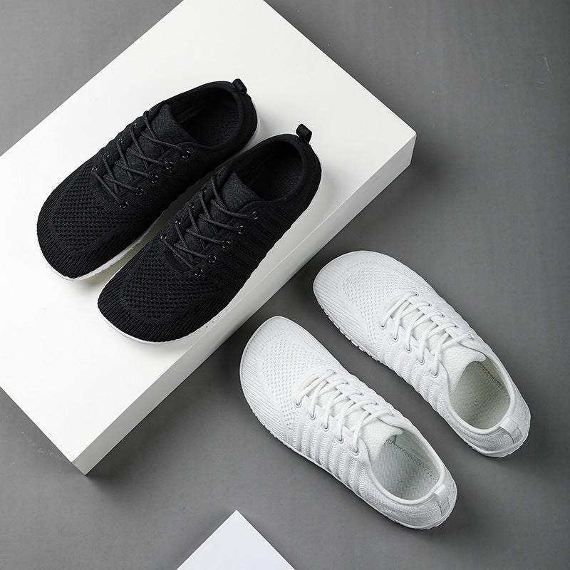 Unisex nan atmungsaktive Strick-Sneaker mit Gedächtnisschaum-Innensohle und flexibler Gummi-Laufsohle Drune