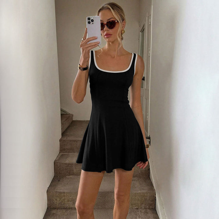 Damen Sportliches Sommerkleid mit figurformender Silhouette und bequemem Schnitt Drune
