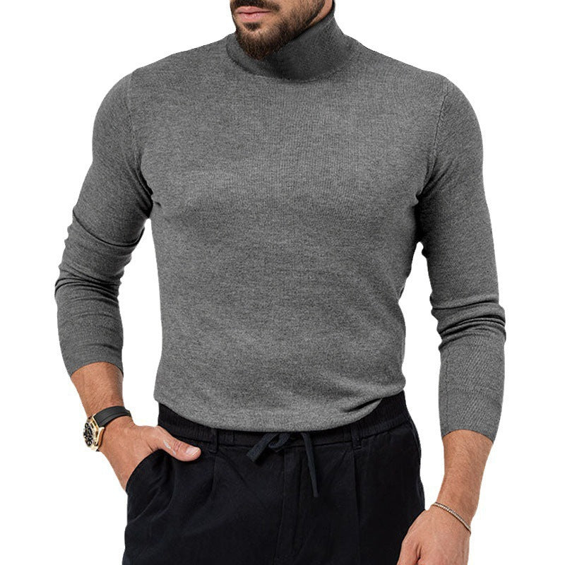 Herren Rollkragenpullover mit feiner Strickstruktur und lässigem Schnitt Drune
