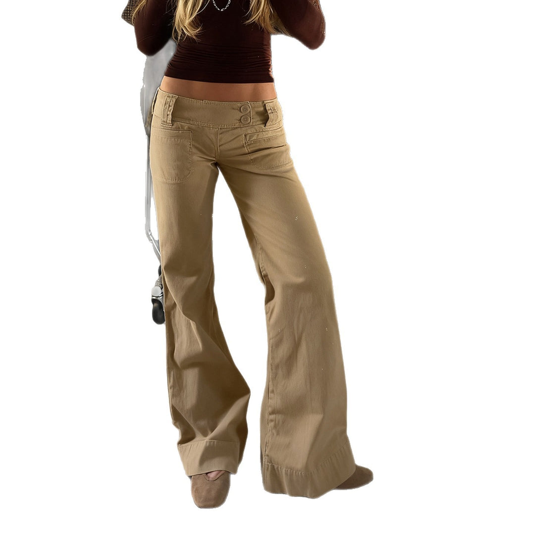 Damen weite Baumwollhose mit eleganter Schnittführung und praktischen Taschen Drune