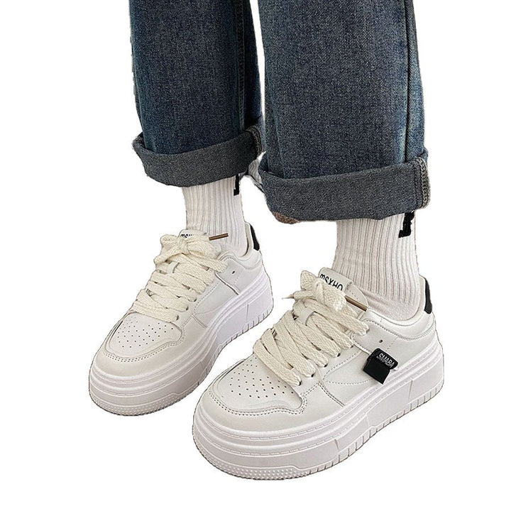 Damen Modische Plattform Sneakers Drune