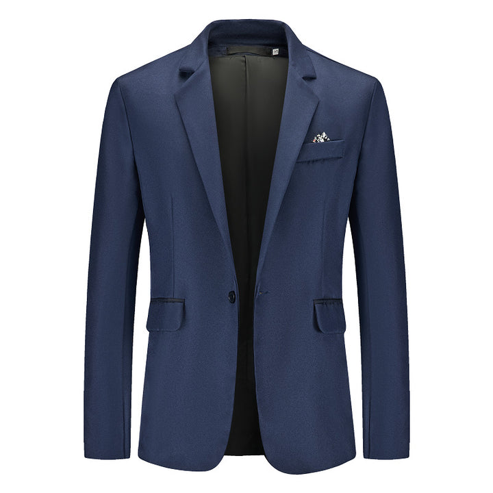 Herren Eleganter Anzugblazer mit feiner Struktur und modernem Schnitt Drune