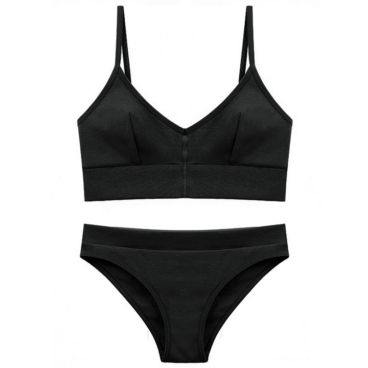 Damen Bikini-Set mit elegantem V-Ausschnitt und verstellbaren Trägern Drune