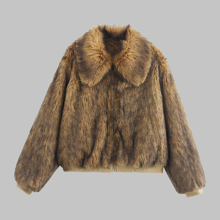 Damen Felljacke Drune