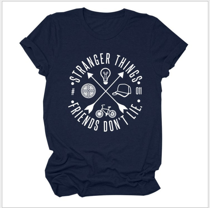 Damen Grafik T-Shirt mit Stranger Things Motiv Drune