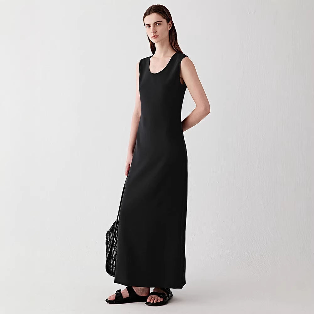 Damen Elegantes ärmelloses Maxikleid Drune