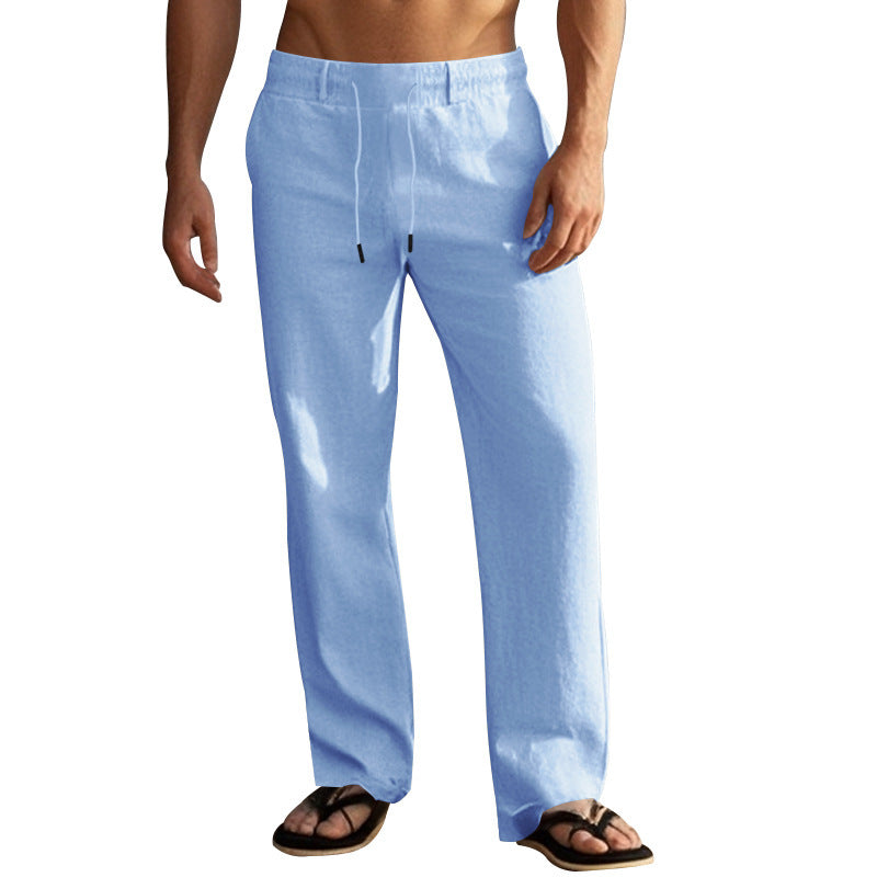 Herren Bequeme Strandhose mit elastischem Bund und praktischen Seitentaschen Drune