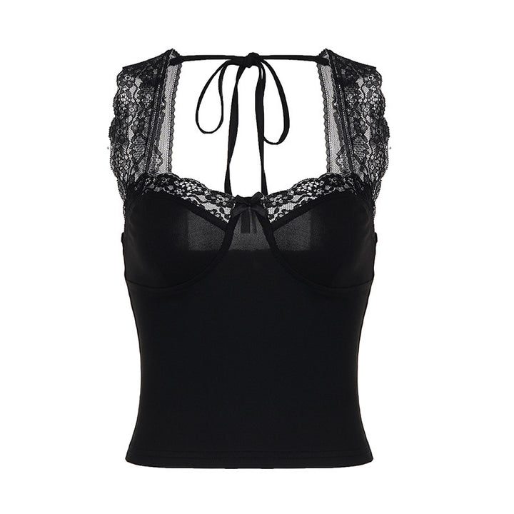 Damen Spitzen-Camisole mit elegantem Schnitt und verspielten Details Drune