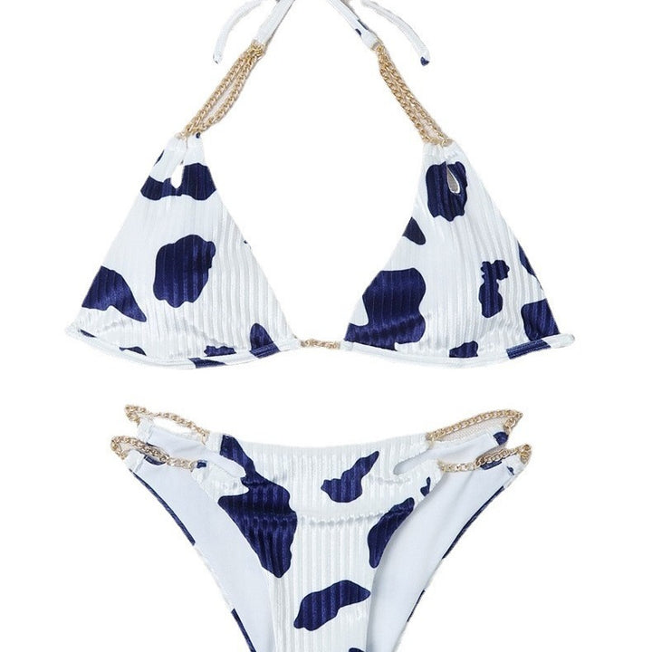 Damen Triangel-Bikini mit modischen Ketten-Details Drune