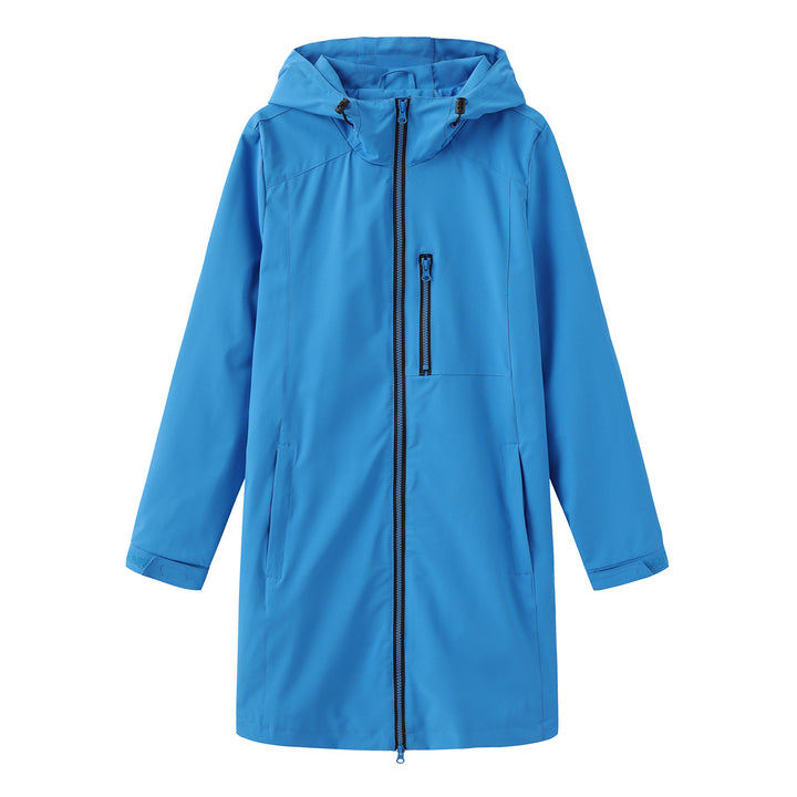 Damen Funktionsjacke mit verstellbarem Kapuzenkragen Drune