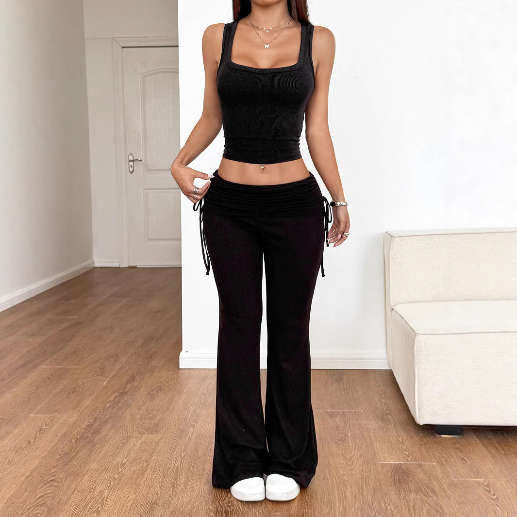 Damen angesagtes Sport- und Freizeit-Set mit weitem Schnitt Drune