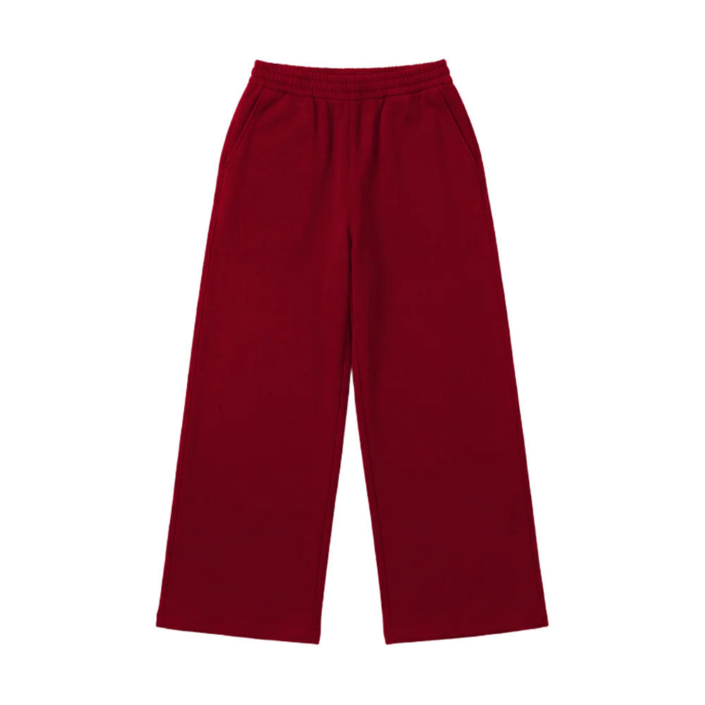 Damen nan Wide‑Leg Relaxhose mit hohem Komfortbund, seitlichen Eingrifftaschen und weichem Fleece-Innenfutter Drune