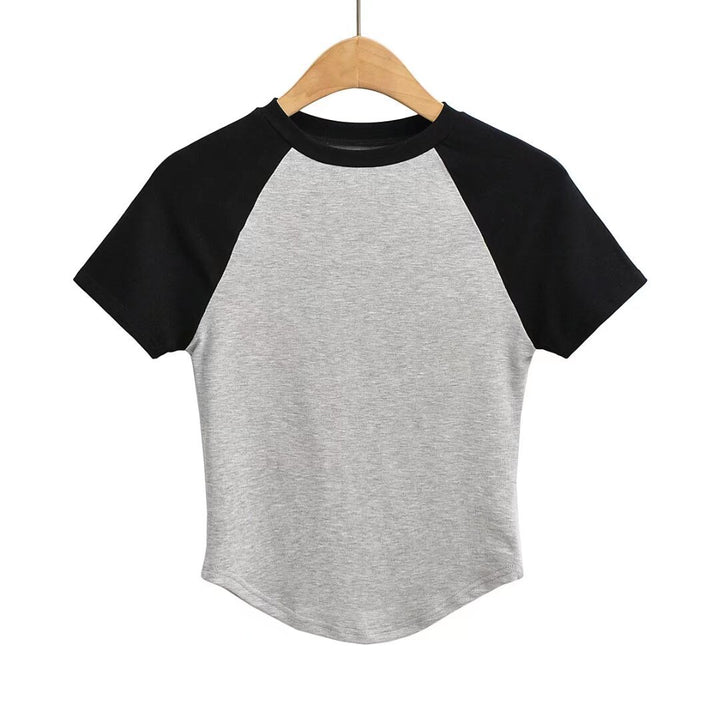 Damen Raglan-T-Shirt mit farblich abgesetzten Ärmeln und hochwertigem Komfortstoff Drune