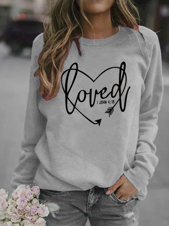 Damen Sweatshirt mit inspirierendem Schriftzug und trendigem Design Drune