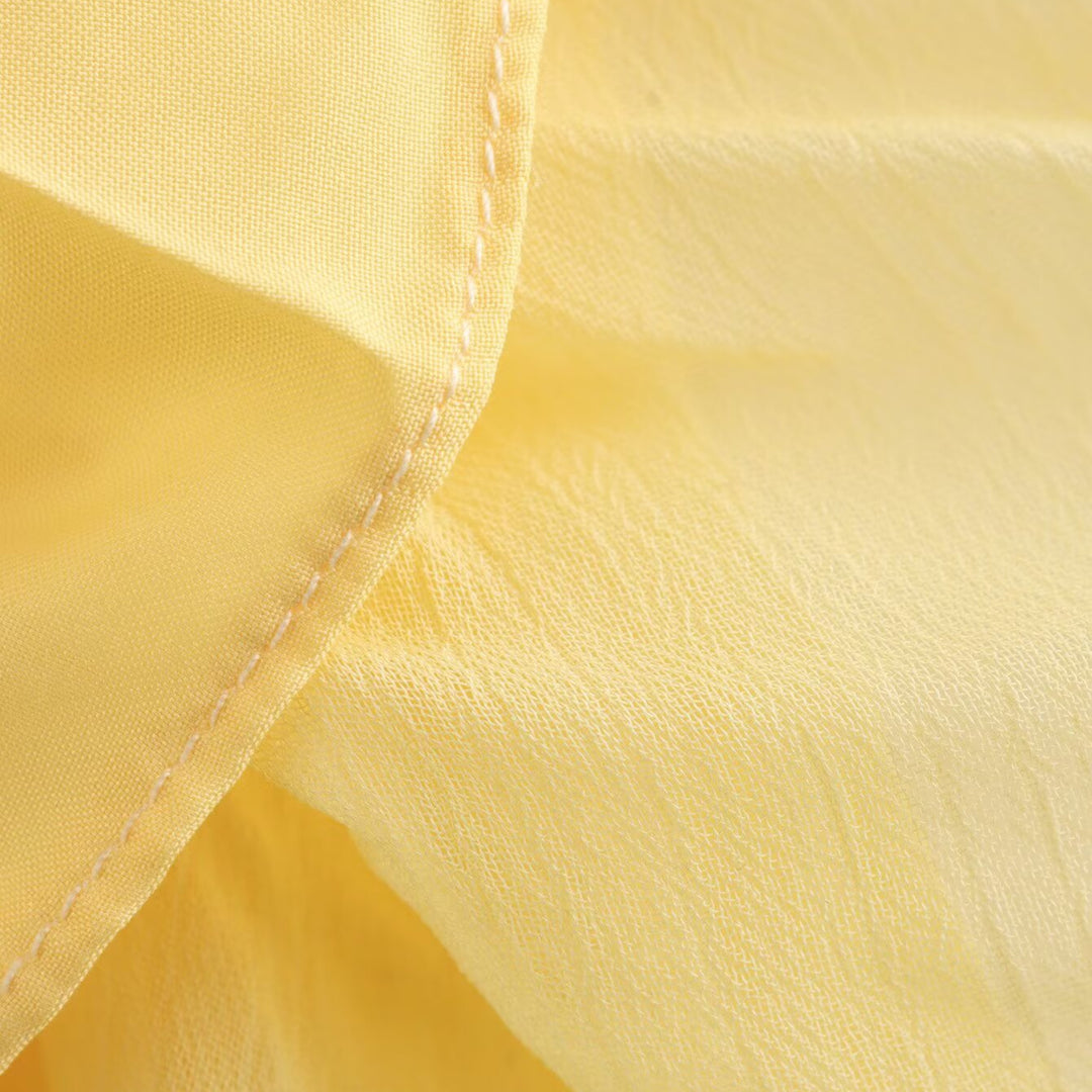 Damen Maxirock mit fließendem Plissee-Design und elastischem Bund Drune