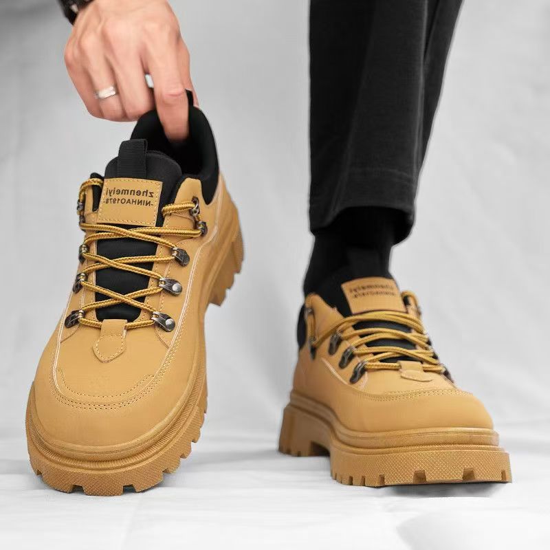 Damen trendige Trekking Sneakers mit strapazierfähigem Obermaterial und rutschfester Sohle Drune