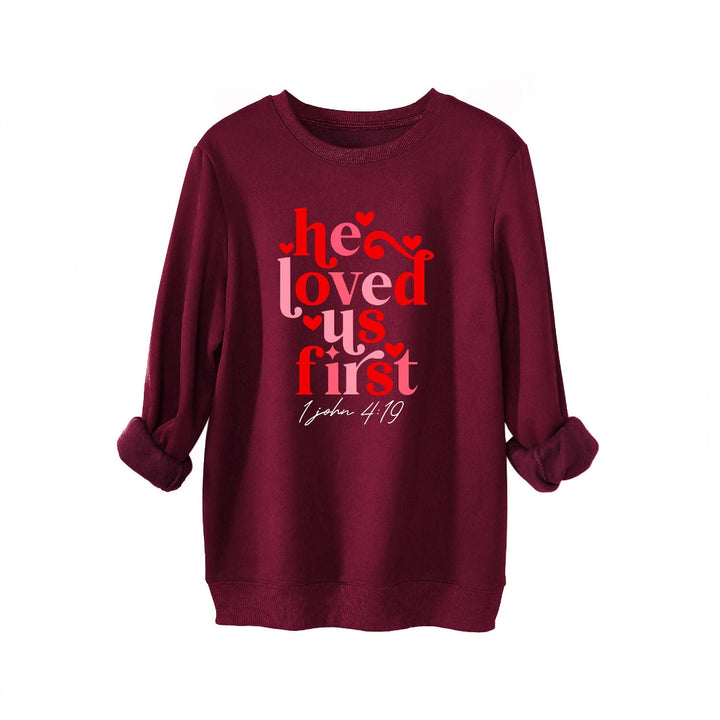 Damen Sweatshirt mit freundlichem Spruch und lässigem Schnitt Drune