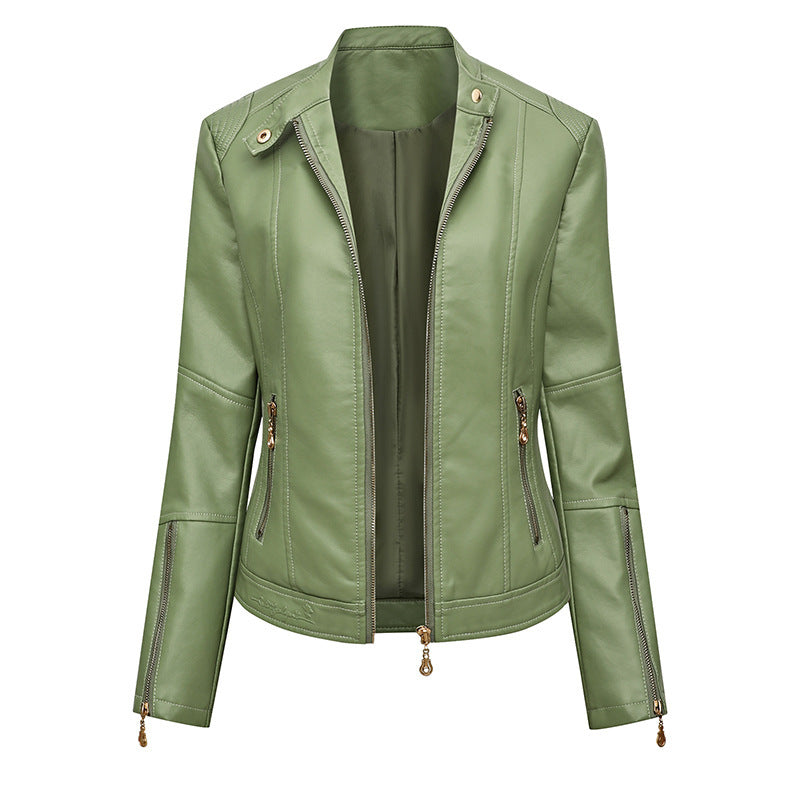Damen Kunstlederjacke im Biker-Stil Drune