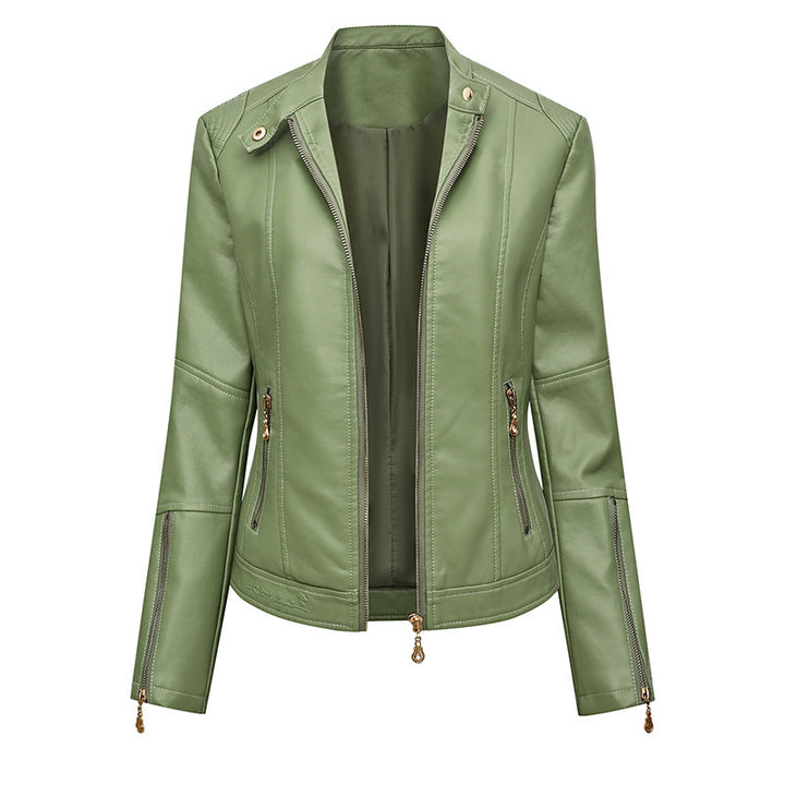 Damen Kunstlederjacke im Biker-Stil Drune