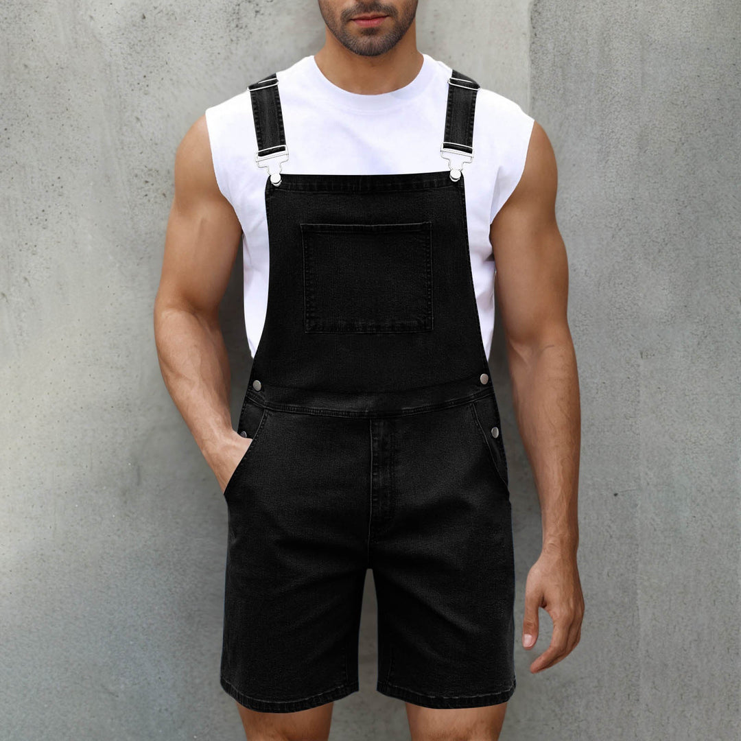 Herren Lässige Denim-Latzhose Heidi-Mode