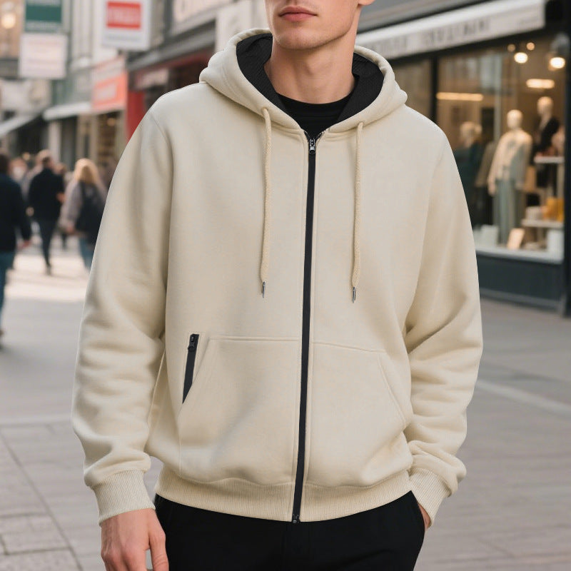 Herren Zip-Hoodie mit praktischen Taschen und atmungsaktiver Fleece-Innenausstattung Drune