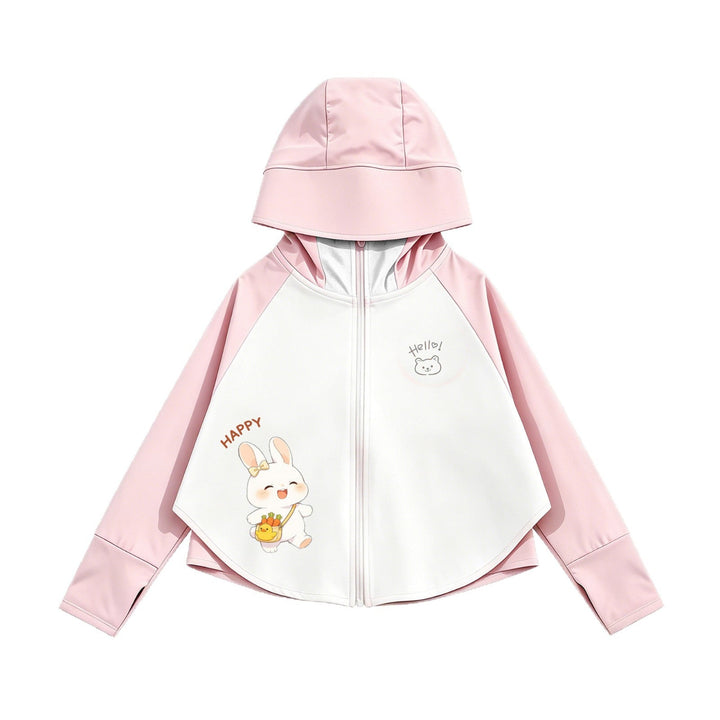 Kinder Sonnenschutzjacke mit Kapuze und atmungsaktivem Stoff Drune